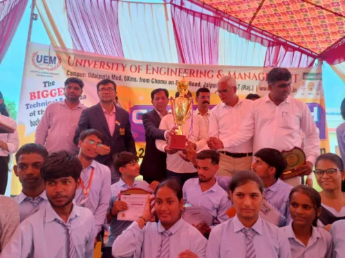University of Engineering & Management (UEM), Jaipur successfully concluded the 3rd Connectech'2026 at Sri-Madhopur, Rajasthan.