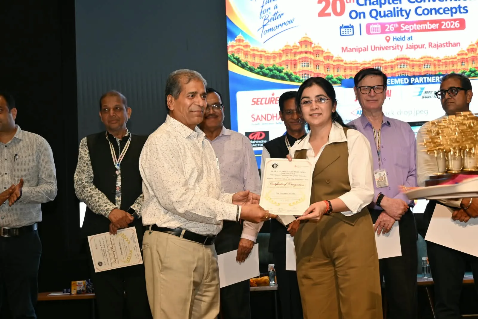QCFI award presentation ceremony