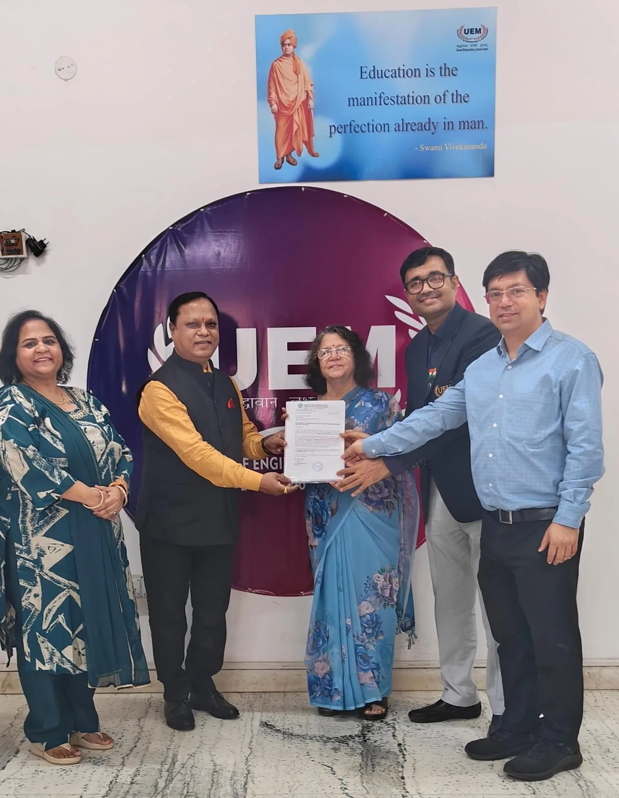UEM Jaipur QCFI MOU signing